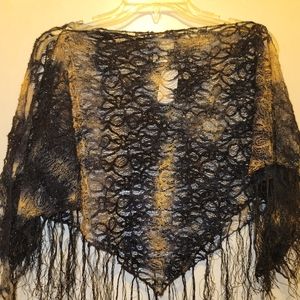 Lace poncho